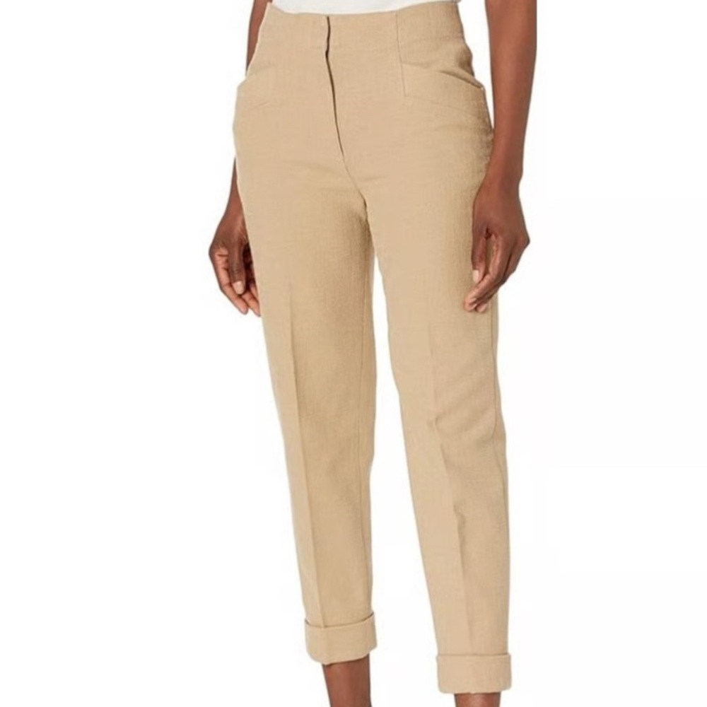 NWT!Club Monaco Camel Textured Slim Pant Size 4